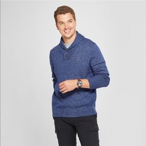 Goodfellow & Co Shawl Pullover Sweater Blue